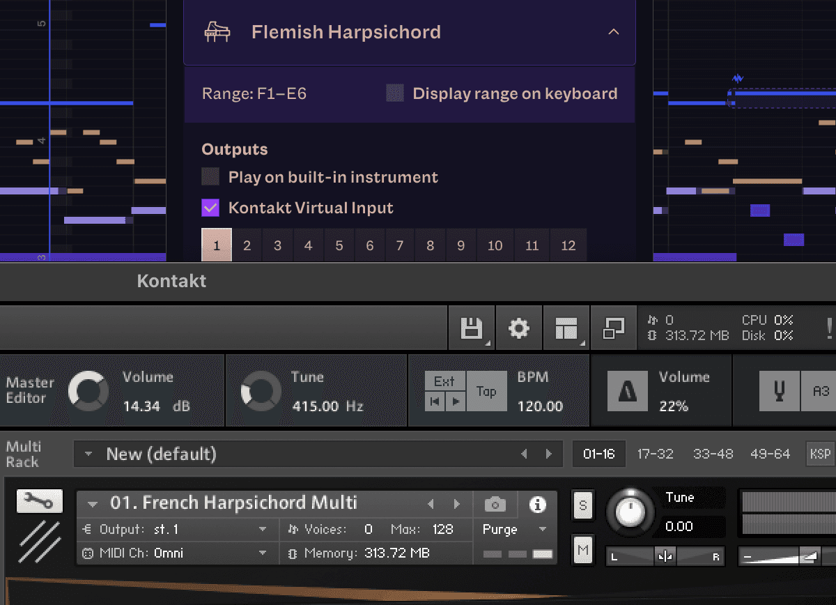 Connect to external instruments